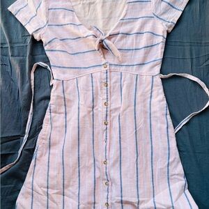 Abercrombie & Fitch Pink and Blue Striped Dress